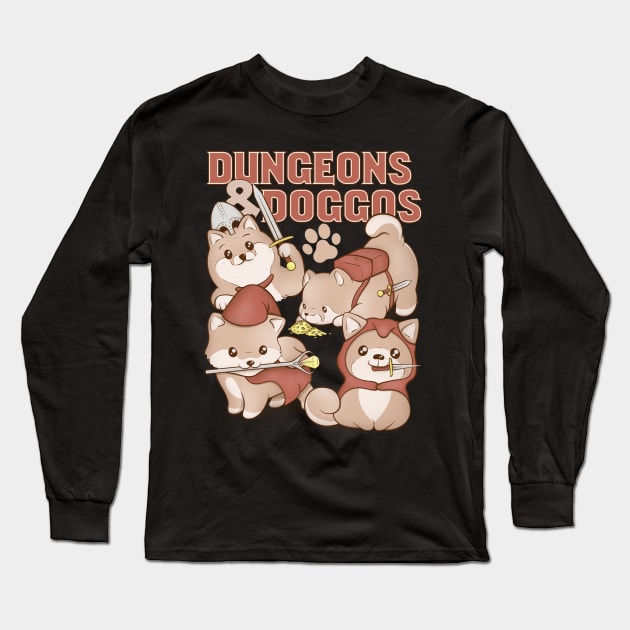 Dungeons & Doggos Long Sleeve T-Shirt by Glassstaff